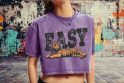 Easy Tiger Woman'S Vintage crop top